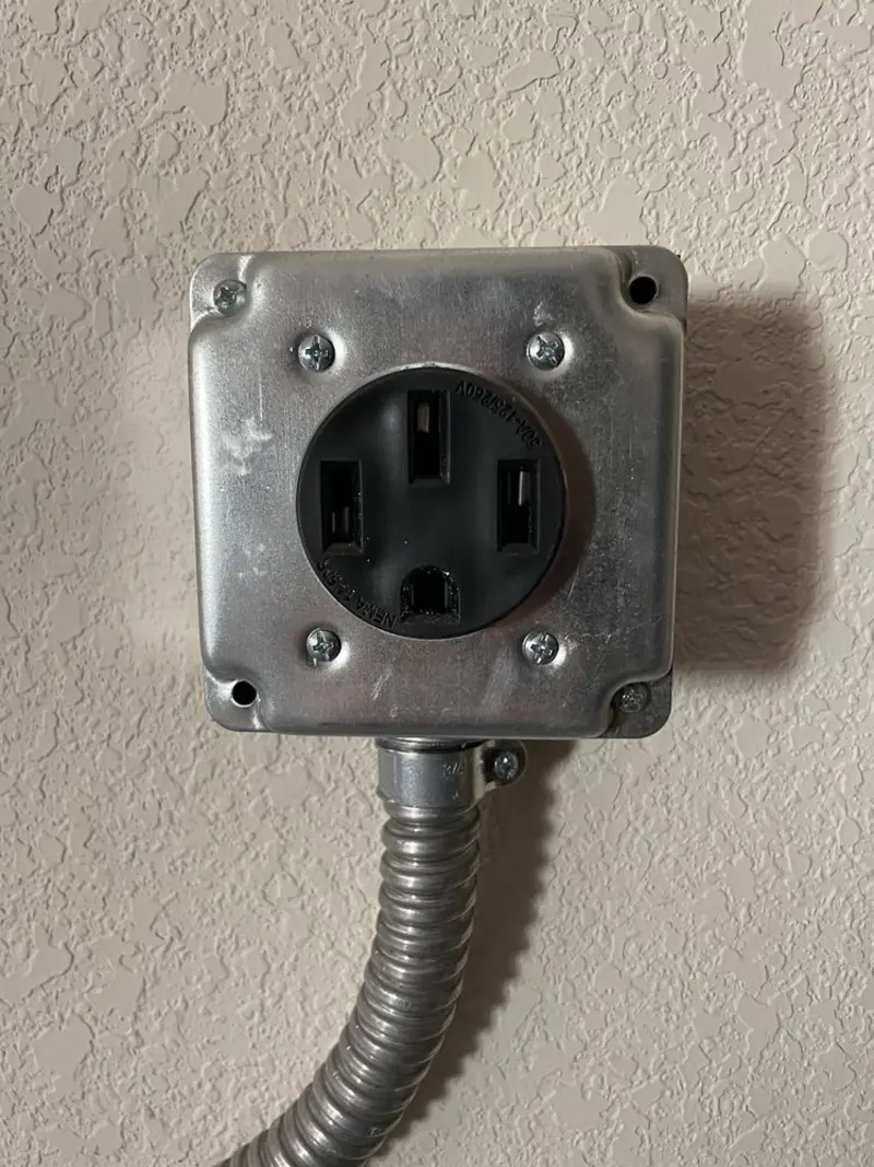 NEMA 14-50 outlet installed for Smart Home Electrical in Loyalsock
